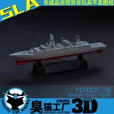 3D Printed 1/700/1250/2000 German Saxon F124 Frigate Unpainted Model Kit