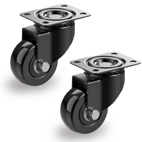 4 ruedas giratorias de alta resistencia carro 50 mm ruedas para muebles goma 200 kg - Imagen 14 de 17