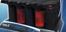 10 Pack Eagle Butane Eagle Torch Gun Lighter Windproof Adjustable Blue Flame