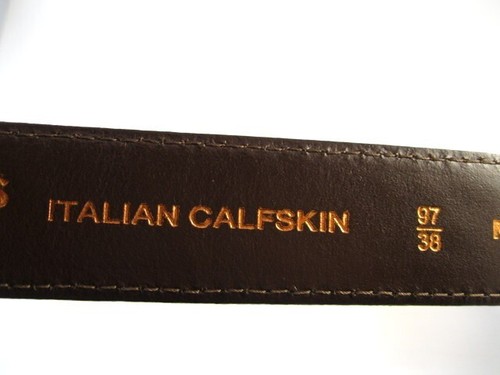 Cintura abito Allen Edmonds "WIDE BASIC" #39506 taglia 38 peperoncino scuro SCONT'D (B143) - Foto 8 di 11