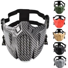 Airsoft Mask Tactical Paintball Half Face Warrior Protective Mouth Mask Hunting