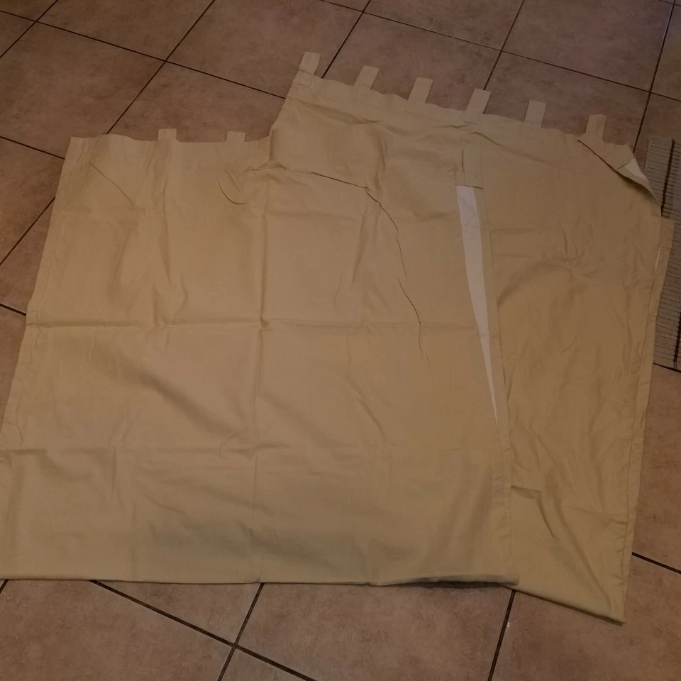 Panel de cortinas con lengüeta Pottery Barn "lona dorada tostada" 44" X 96"- 2 paneles Foto 2 de 4