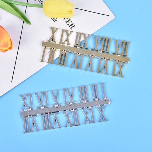 Stick on clock numbers roman numerals 10mm art craft dial sticking gold 1 se-$p - Picture 11 of 13