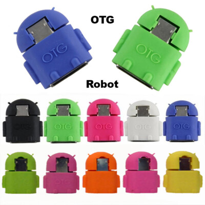 2x OTG Robot USB Adapter Micro USB auf USB für Samsung Huawei*10 Farben wählbar*