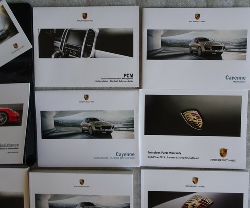 PORSCHE CAYENNE 2011 - 15 OWNERS MANUAL BOOK'S SET WITH MAP & PORSCHE LOGO - Picture 6 of 12