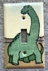 Adrienne Blum Dinosaur Enamel Light Switch Cover Wall Plate Brontosaurus