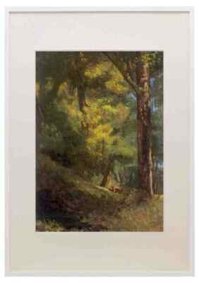 Courbet Gustave Deux Chevre Uils Dans La Foret A3 A4 Framed Print Picture