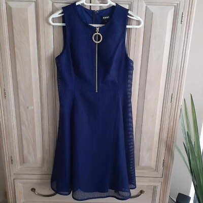 dkny royal blue dress Blue Strapless Teardrop Lace Applique Long Dress – Ohmollydress main image 0