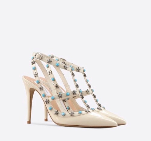 Valentino StarStudded Ankle Strap Pumps 
