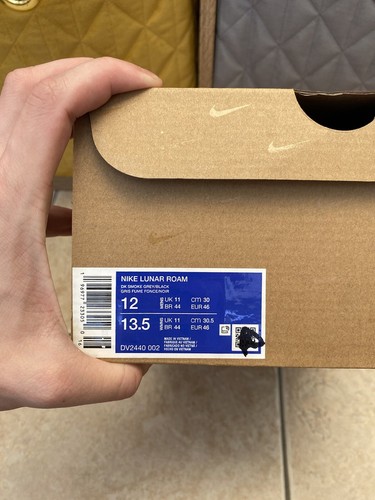 Nike Lunar Roam dunkelrauchgrau schwarz Turnschuhe Schuhe neu im Karton Größe 11uk DV2440-002 - Bild 12 von 12