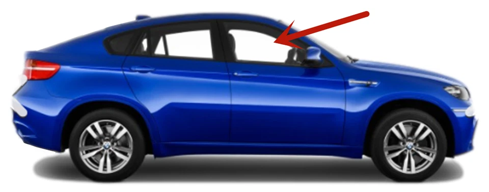 Fits 2008-2014 BMW X6 / X6M Passenger Right Side Front Door Window Glass — 第 2/4 张图片