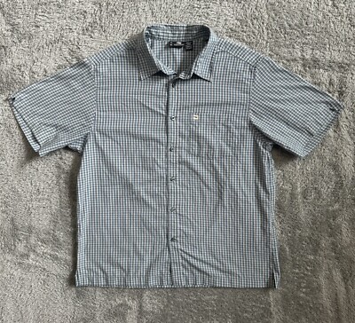 Outdoor Research Mens Plaid Short Sleeve Button Up Shirt  Size XL