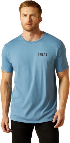 ARIAT Men's Blazing Saddle T-Shirt-62421 - Picture 2 of 5