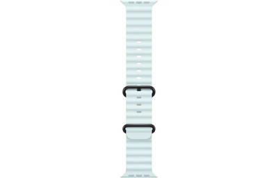 Compatible with Apple Watch Ultra 2nd Gen Black Titanium. Ice Blue - Ocean Band