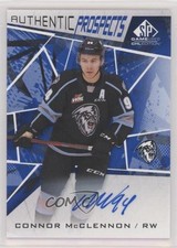 2021-22 Upper Deck SP Game Used CHL Edition Blue Connor McClennon #13 Auto 9b4