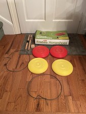 Vintage 1973 Wham-O Frisbee Horseshoes Yard Game Complete