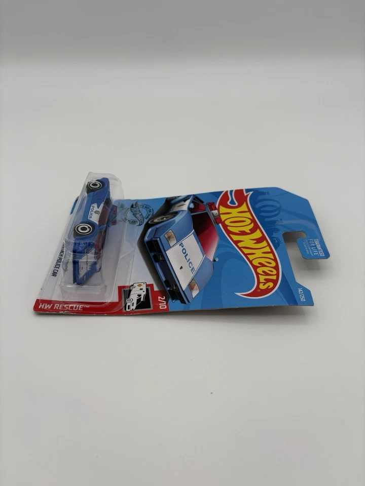 Coche de policía Hot Wheels 2018 Rescue Blue Lamborghini Countach #142 Foto 4 de 4