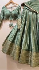 PARTY WEAR BRIDAL LEHENGA CHOLI DESIGNER LEHNGA DRESS INDIAN BOLLYWOOD DESIGNER