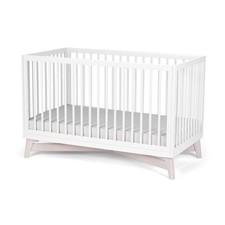 Convertible Crib 4-in-1 White Washed CR013WPWS 53.8 L x 29.7 W Little Seeds Pala