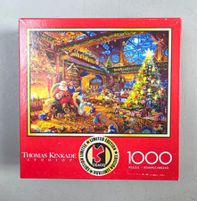 Thomas Kinkade Santa's Workshop-Limited Ed 1000pc Puzzle 26X19 CEACO 91210 NEW