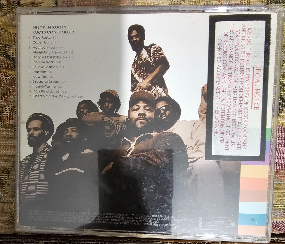 Misty In Roots Musi-O-Tunya CD 【公式通販】