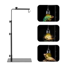 Reptile Lamp Stand, Adjustable 14-32 Inch Heat Lamp Stand, Reptile Light Stan...