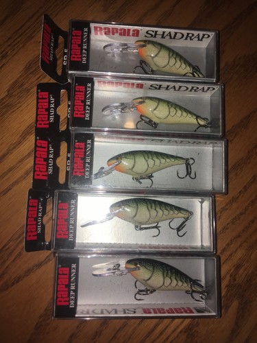 Rapala Shad Rap 05 Leurre de pêche (Bleeding Olive Flash, taille 2