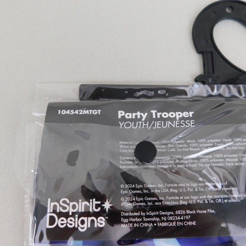 Fortnite Kids Party Trooper Halloween Cosplay Costume Youth 8-10 Medium #C360 - Picture 7 of 8