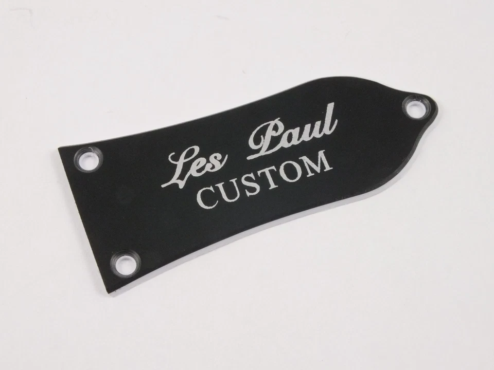 COVER TRUSS ROD per Epiphone Les Paul PERSONALIZZATA, STANDARD, VUOTA 2 strati Nero/Bianco - Immagine 3 di 4