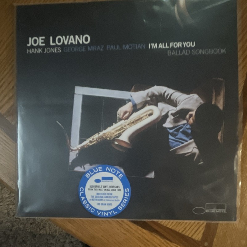 Blue Note Joe Lovano I'm All for You Blue Note Classic 12" Vinyl LP 33 RPM