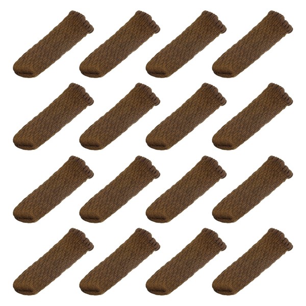 16Stk Stuhl Bein Socken Boden BeschüTzer Tisch FüßE BeschüTzer (Dunkel Braun)-image