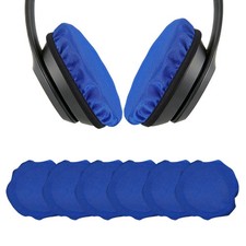 3 Pairs Headphone Ear Pads Covers 2.4"-3.3" Headset Ear Pad Cloth Cover Blue