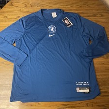 Nike NBA Minnesota Timberwolves Dri-Fit Pre Game Warm Up Shirt Men's XXL Tall