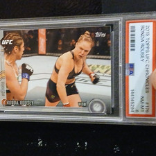 Topps 2015 UFC Chronicles Ronda Rousey #179 PSA 8 Graded Trading Card