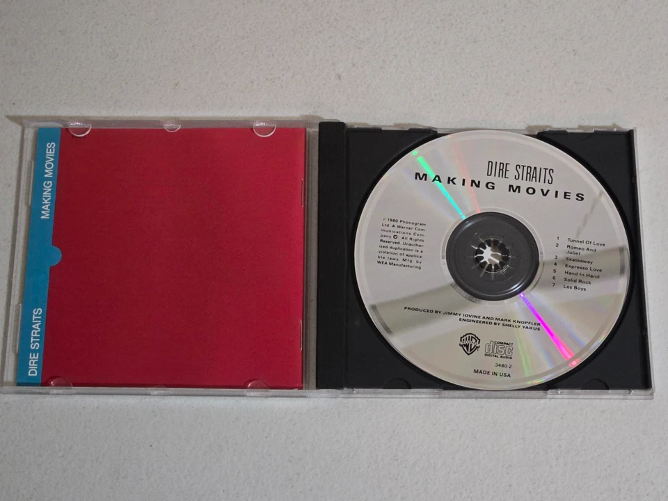 Dire Straits - Making Movies US CD Early Warner Bros. Records Issue No Barcode - Imagem 4 de 4