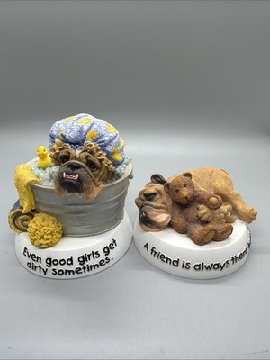 Zelda Wisdom english bulldog figurines(2) Even Good Girls Get Dirty Sometimes