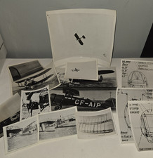 Vtg Airplane Prints Lot of 13 Photos Detail Informationals Military Aircraft Ref