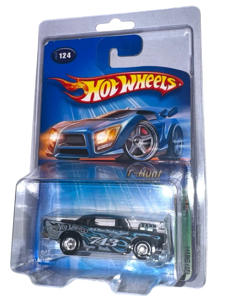 Hot Wheels Treasure Hunt 2005 ~ Chevy 1957 ~ pilotos reales con estuche y envío rápido Foto 2 de 4