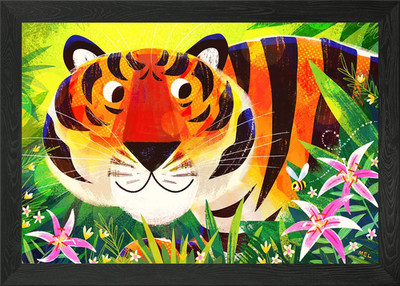 Tiger Lilies Framed Wall Art Poster Canvas Print Picture
