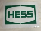 Vintage Hess 2 Sided Tin Signs GREAT COND