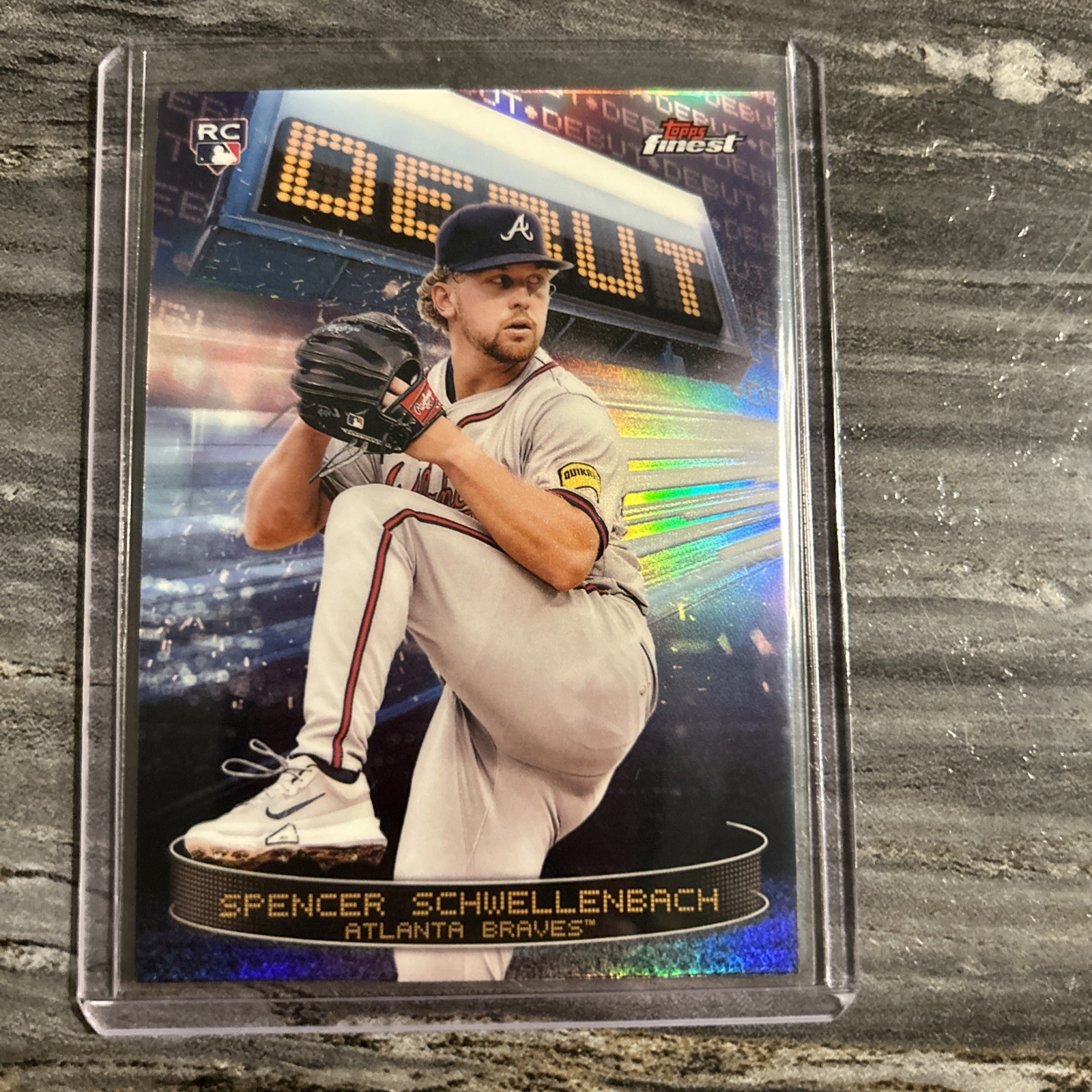 2025 Topps Finest Spencer Schwellenbach Debut Refractor #D-25 RC Atlanta Braves