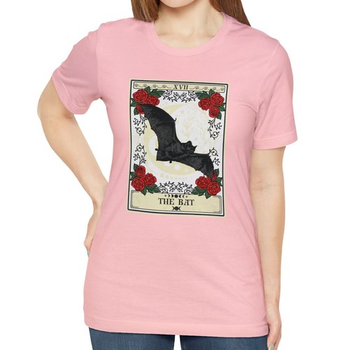 Bat Spirit Animal Tarot Card Shirt - Cottagecore Witchcore Aesthetic Tee - Picture 7 of 19