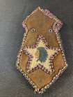 VTG Beaded Suede Leather pouch Native American Texas Chief Tobacco Coin Bag — photo 1