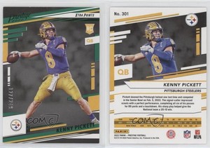 2022 Panini Prestige Rookies Xtra Points Green /249 Kenny Pickett #301 Rookie RC