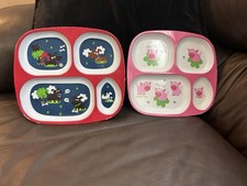 Child  s Compartment Plates Set Of 2