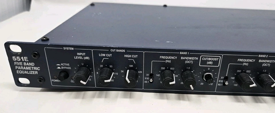 Symetrix 551E 5-Band Parametric Equalizer Unit - Image 3 of 4