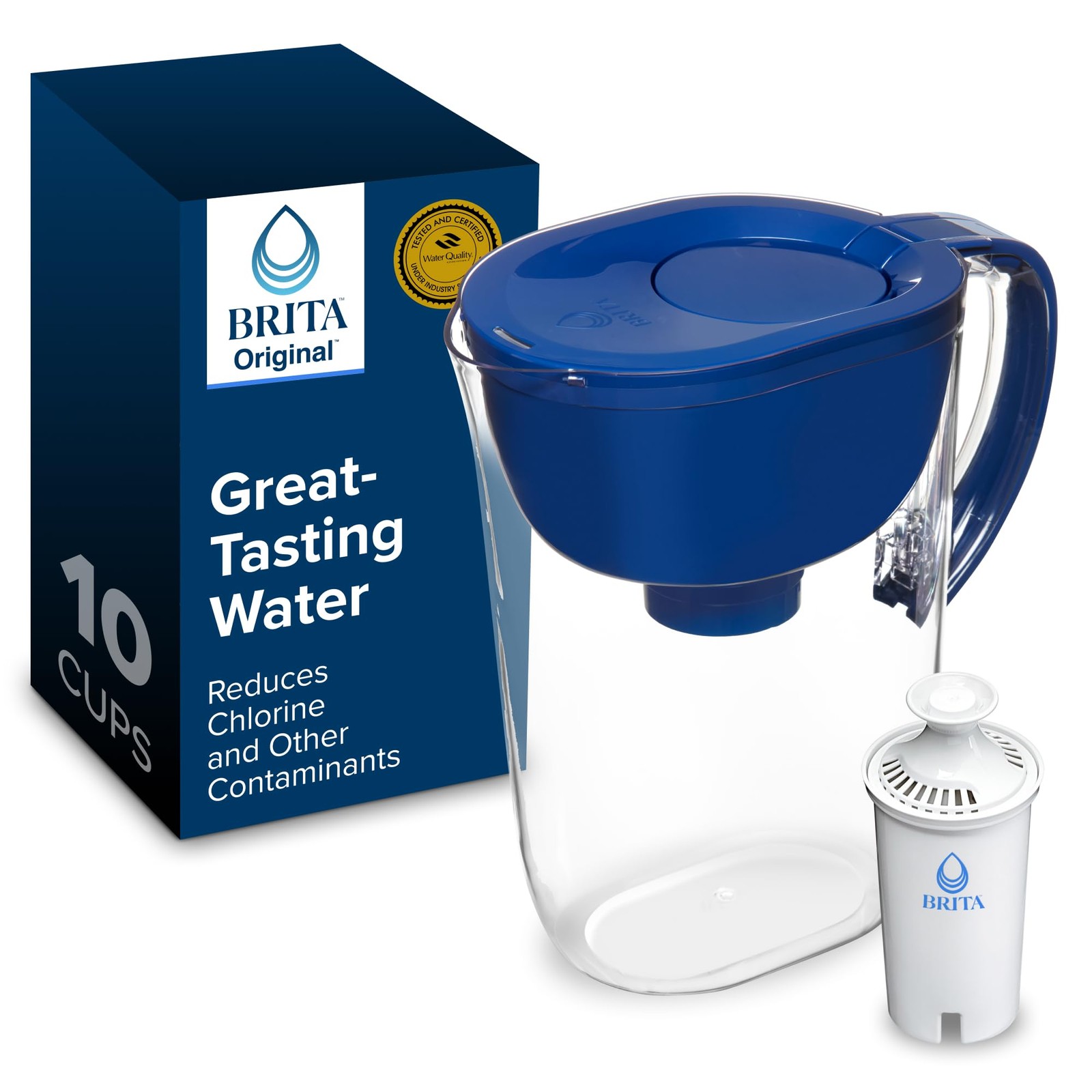 Pitcher 10-cup Mazarine Blue With 1 Standard Filter
