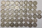 Roll of 50 Silver Mercury Dimes $5 Face Value 90% Silver Coins Mixed Dates  ELM4