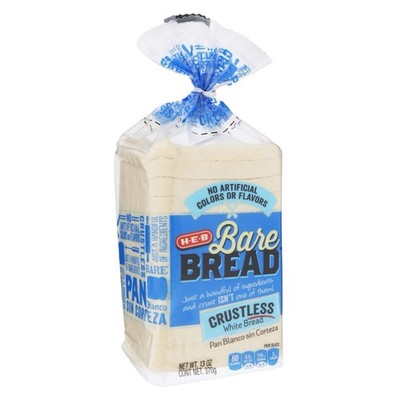 Bare Bread Crustless White Bread 12.5 Oz