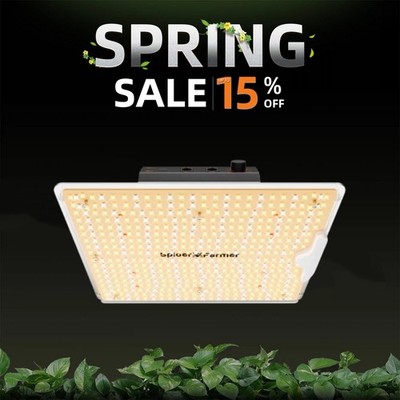 2026 Spider Farmer Dimmable SF1000D LED Grow Light Full Spectrum